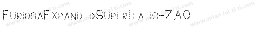 FuriosaExpandedSuperItalic-ZA0l字体转换