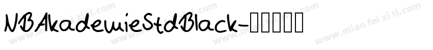 NBAkademieStdBlack字体转换