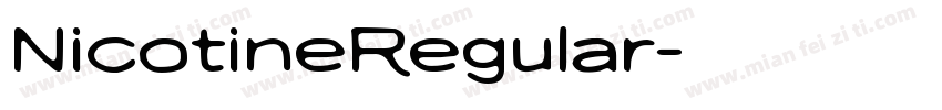 NicotineRegular字体转换