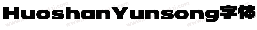 HuoshanYunsong字体字体转换