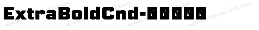 ExtraBoldCnd字体转换