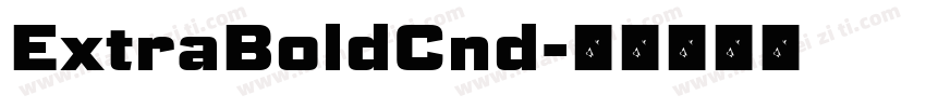 ExtraBoldCnd字体转换