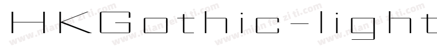 HKGothic-light字体转换