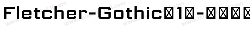 Fletcher-Gothic(1)字体转换