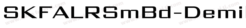 SKFALRSmBd-Demibold字体转换