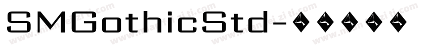 SMGothicStd字体转换