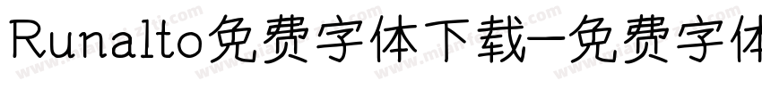Runalto免费字体下载字体转换