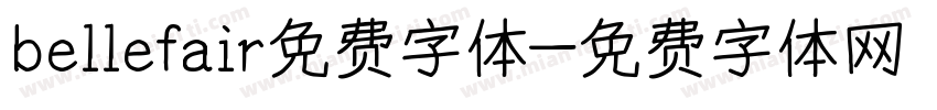 bellefair免费字体字体转换