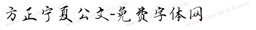 方正宁夏公文字体转换