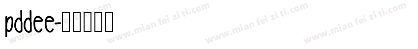 pddee字体转换