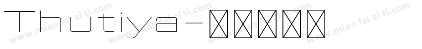 Thutiya字体转换