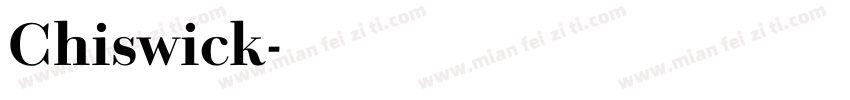 Chiswick字体转换