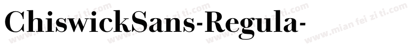 ChiswickSans-Regula字体转换