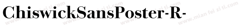 ChiswickSansPoster-R字体转换