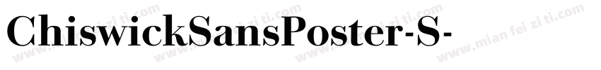 ChiswickSansPoster-S字体转换