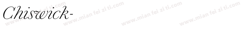 Chiswick字体转换