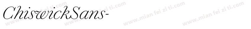 ChiswickSans字体转换
