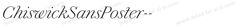 ChiswickSansPoster-字体转换