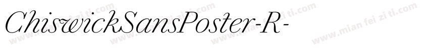 ChiswickSansPoster-R字体转换