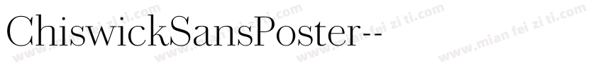 ChiswickSansPoster-字体转换
