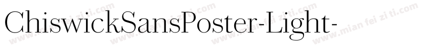 ChiswickSansPoster-Light字体转换