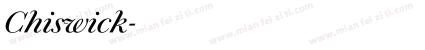 Chiswick字体转换