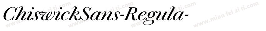 ChiswickSans-Regula字体转换