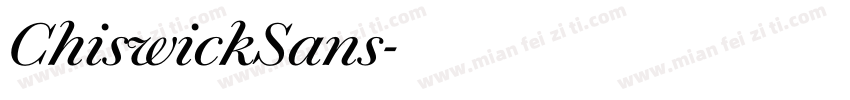 ChiswickSans字体转换