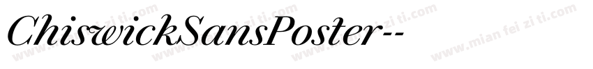 ChiswickSansPoster-字体转换