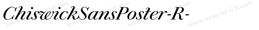 ChiswickSansPoster-R字体转换