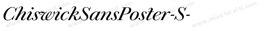 ChiswickSansPoster-S字体转换