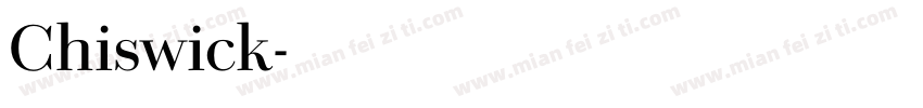 Chiswick字体转换
