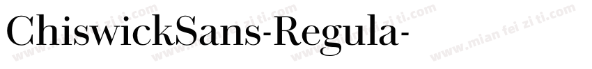 ChiswickSans-Regula字体转换