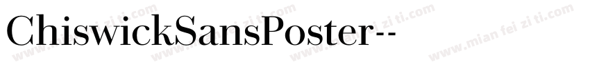 ChiswickSansPoster-字体转换