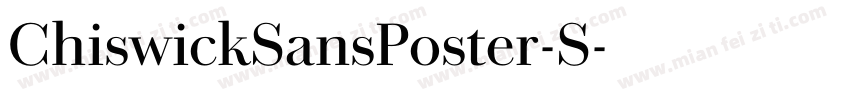 ChiswickSansPoster-S字体转换