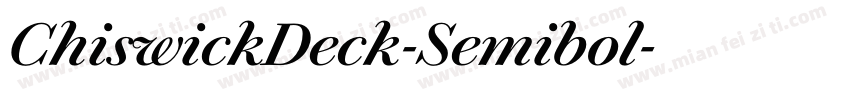 ChiswickDeck-Semibol字体转换