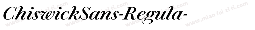 ChiswickSans-Regula字体转换