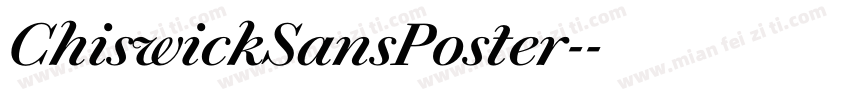 ChiswickSansPoster-字体转换