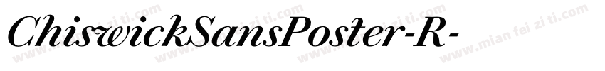 ChiswickSansPoster-R字体转换