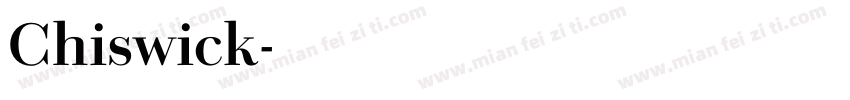 Chiswick字体转换