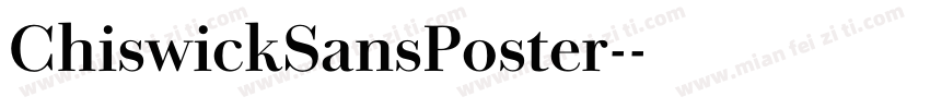 ChiswickSansPoster-字体转换