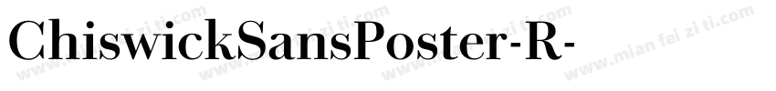 ChiswickSansPoster-R字体转换