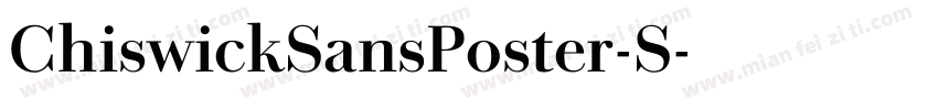 ChiswickSansPoster-S字体转换