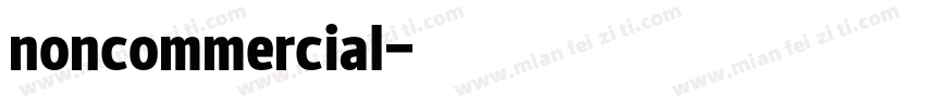 noncommercial字体转换