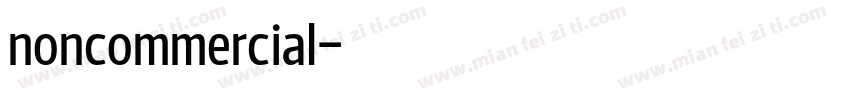noncommercial字体转换