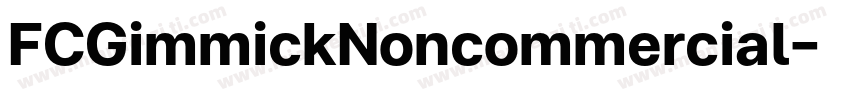 FCGimmickNoncommercial字体转换
