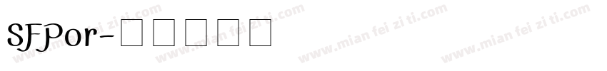 SFPor字体转换