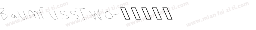 BaumfussTwo字体转换