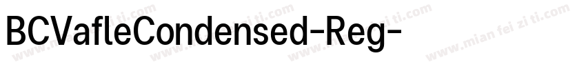 BCVafleCondensed-Reg字体转换