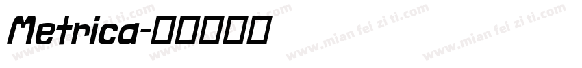 Metrica字体转换